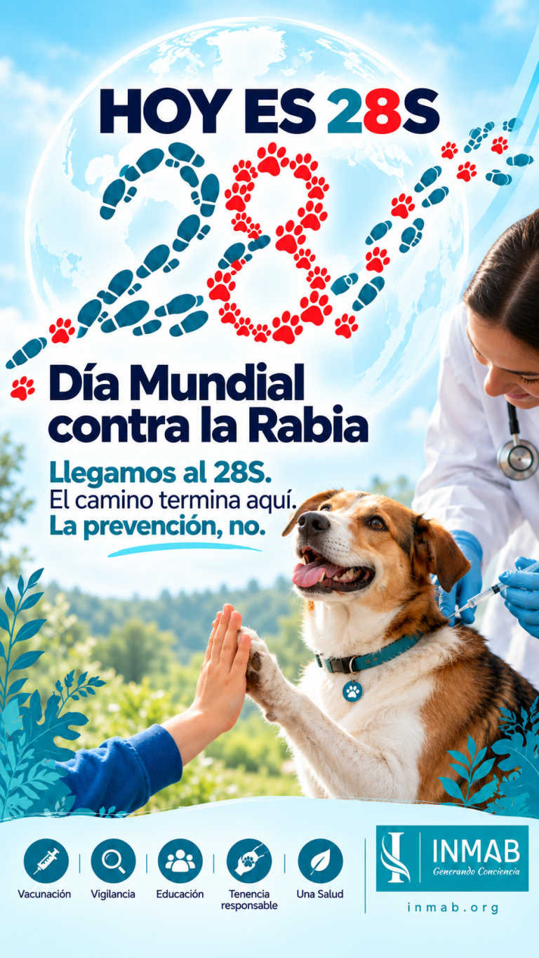 28S 2026 | Día Mundial contra la Rabia | INMAB Campaña INMAB por el Día Mundial contra la Rabia 2026: vacunación, vigilancia, educación, tenencia responsable y Una Salud.