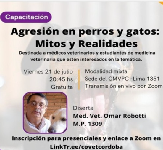 Desde Argentina, el Dr. Robotti nos habla de los mitos y realidades de la agresividad en perros y gatos