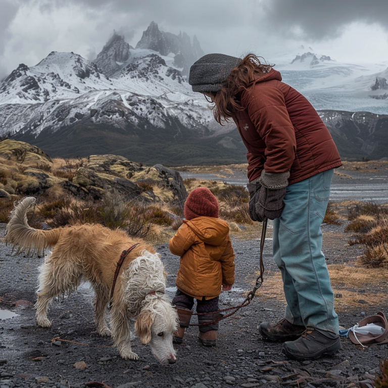 Imagen ilustrativa de un niño interactuando de manera segura con un perro bajo supervisión adulta, representando la importancia de la tenencia responsable para prevenir mordeduras y promover una convivencia segura entre humanos y animales